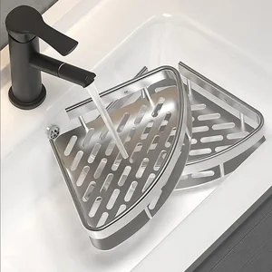 Aluminum connects bathroom shelf, makeup storage organizer, rack shampoo, shower shelf, without drill wall shelf, bathroom accessories 8 Main Sales Base Individual Bed Used - №5