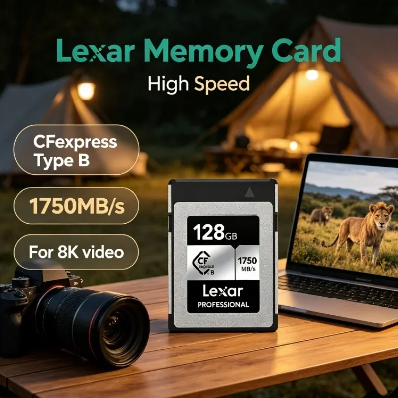 Lexar CFexpress Type B Memory Card 512GB Storage Card 128GB 256GB CF express Type B Card Read 1750MB/s For DSLR Camera