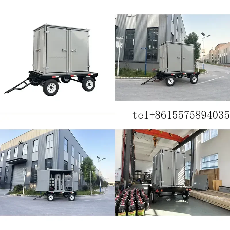Hot ZYD-M-series Movable Trailer Transformer Oil Filtration Machine with Weather Proof Enclosure