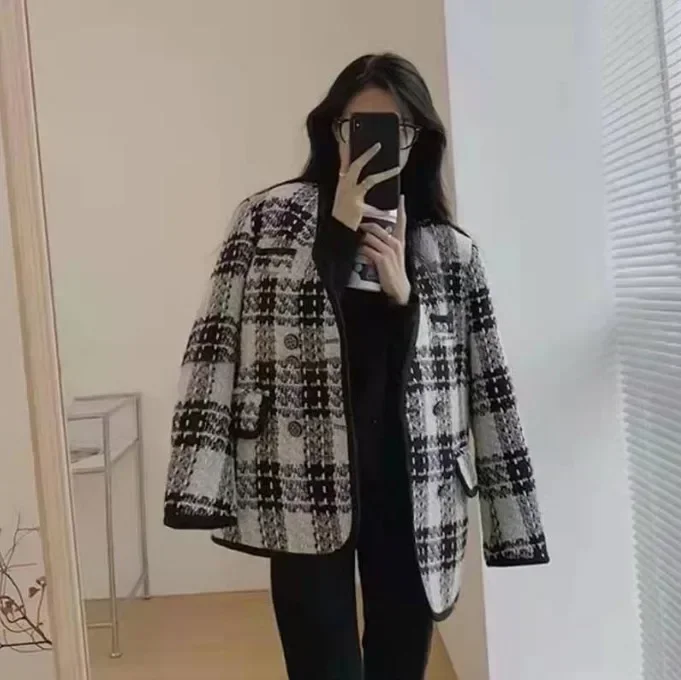 

2024 New Autumn High-end Fried Street Xiaoxiangfeng Short Tweed Jacket, Women's Versatile Top