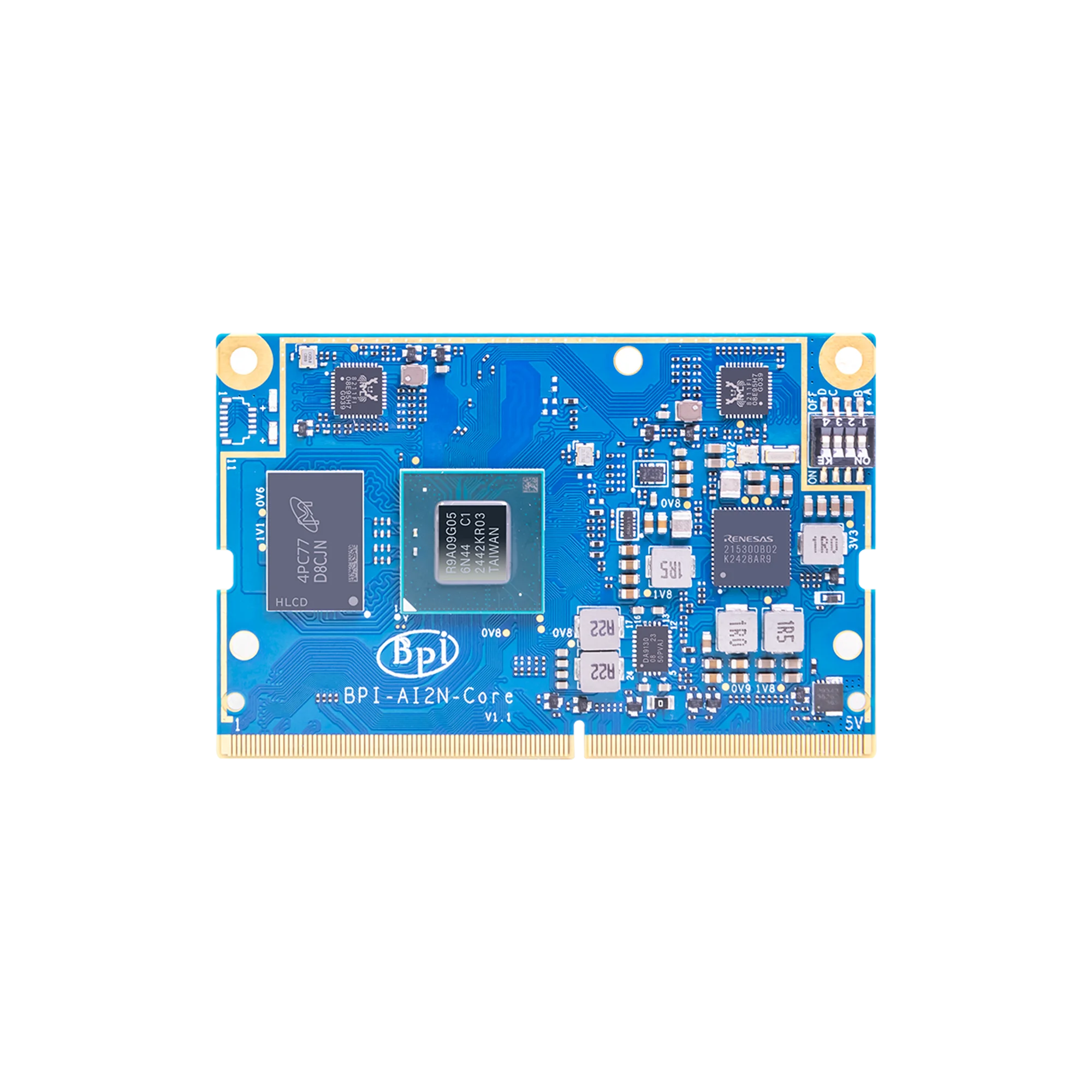 Banana Pi BPI-AI2N Renesas RZ/V2N Cortex-A55 8GB LPDDR4X 32G eMMC 15 TOPS 64MB QSPI Flash Yocto and open-source software support