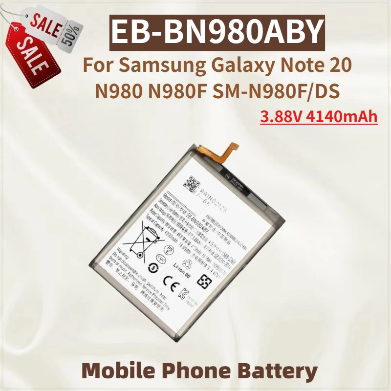 

Высокое качество EB-BN980ABY Сменный аккумулятор для телефона 3,88 В 4140 мАч для Samsung Galaxy Note 20 N980 N980F SM-N980F/DS Совершенно новый