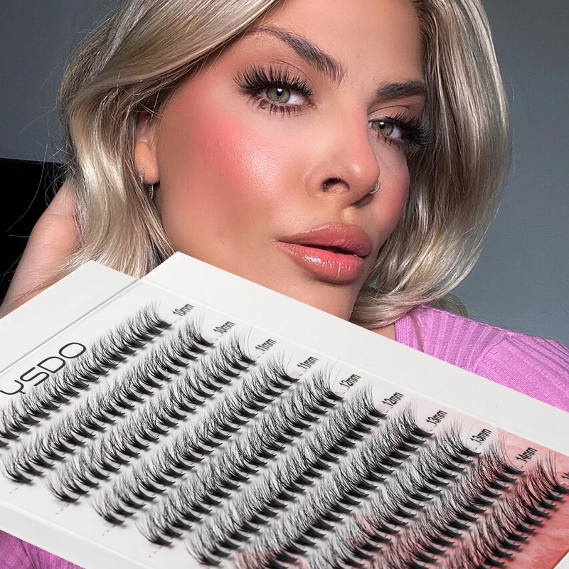Novo 200 pacotes de extensão vison cílios natural 3d volume russo falso cílios individuais 30d/40d cluster cílios maquiagem cílios