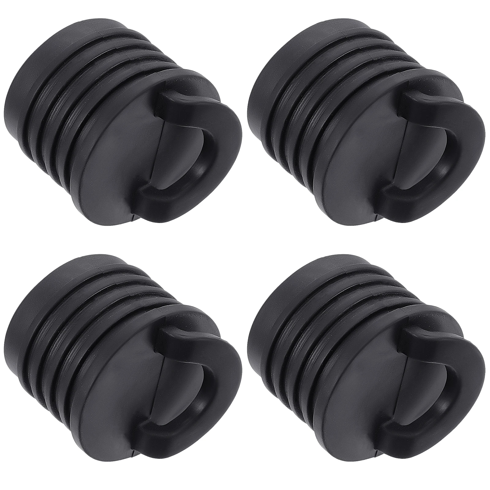 

PVC Waterproof Plug for Kayak Canoe Boat Drain Holes Stopper Portable Black Color Scupper Plugs Accessories Marine Essentials