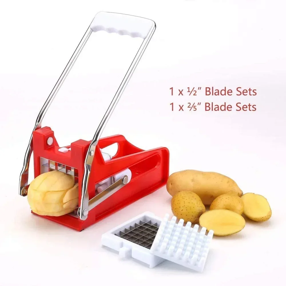 French Fry Cutter Professional Potato Cutter Stainless Steel With Blade Great for Potatoes Carrots Cucumbers Kitchen Accessoires
