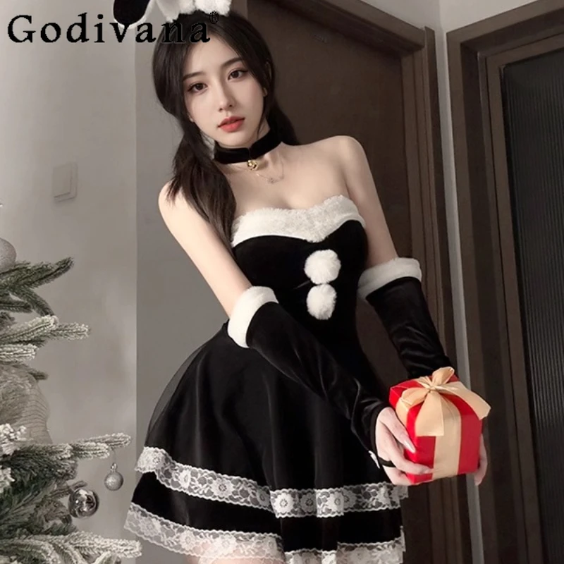 

Женский рождественский костюм для косплея, комплект для ролевых игр, сексуальное платье для ночного клуба, бара, женский костюм для выступлений, платье для косплея, наряд