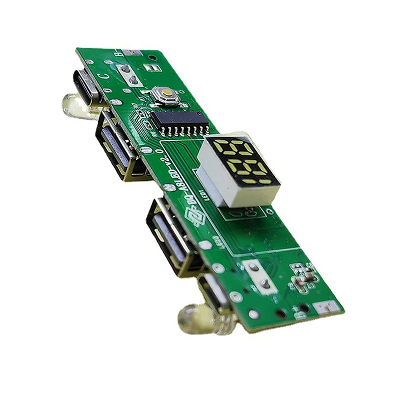 High Quality 5V 2A Digital Display Power Bank Circuit Strip Module TYPE-C Micro USB A8188Mobile Power Motherboard