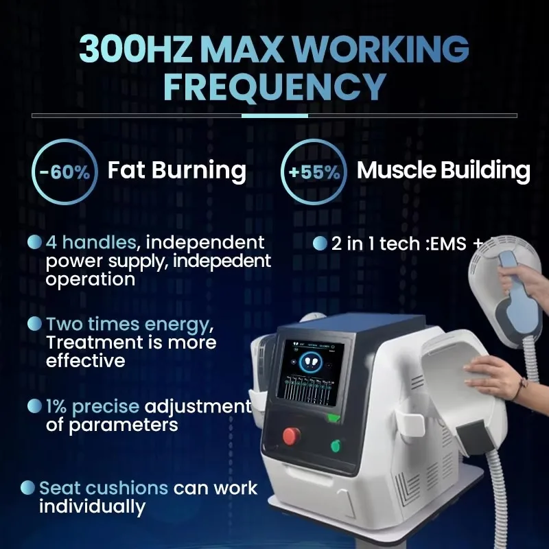 Body Shaping EMS RF Device Electro Magnetic Therapy Muscle Building Fat Burning Machine