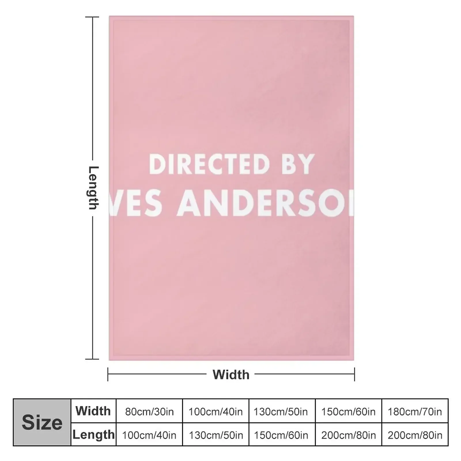 Directed by Wes Anderson Throw Blanket Luxury Thins Blankets