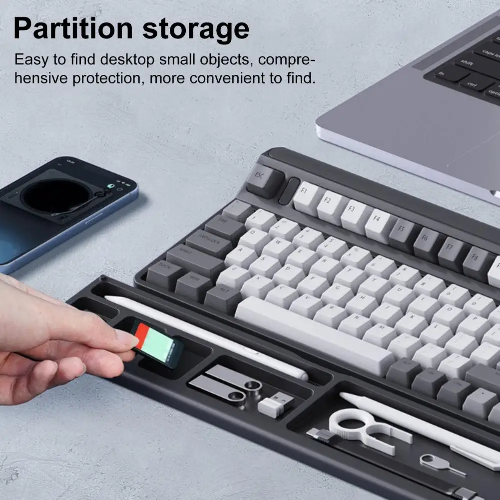 快適なキーボードリスト人間工学に基づいたキーボードリストパッド、オフィスアクセサリー用の収納コンパートメント付き、快適なユニバーサル