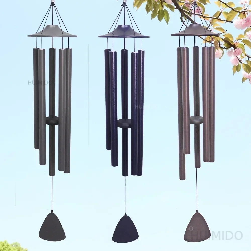 45 Inch Deep Tone Windchime Home Decorative Balcony Hanging Ornament Garden Wind Chimes Bells Adjustable Tone Wind Chime Pendant