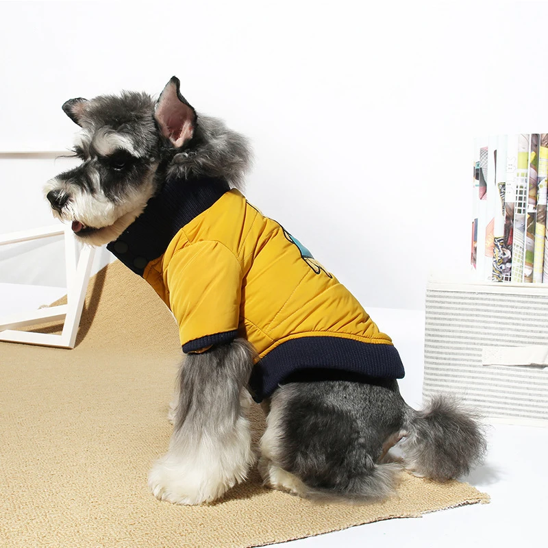 Custom Fall/Winter/Rainy Chartreuse 100% Polyester Lined Fleece Breathable Comfortable Windproof Sports Dog Coats