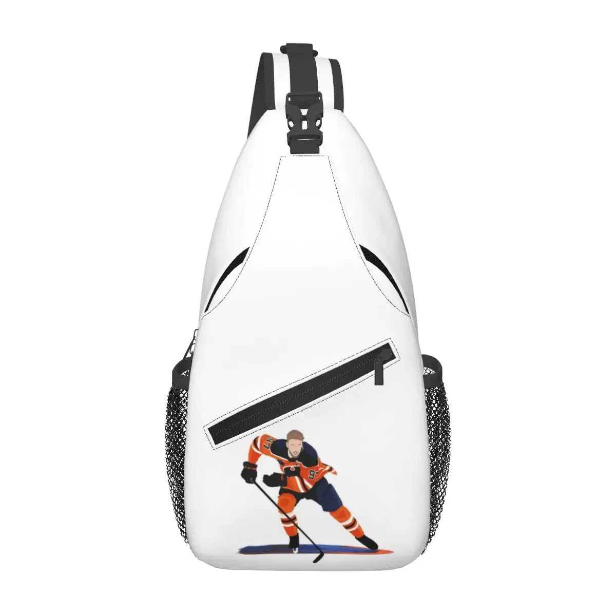 

Connor McDavid 97 For Edmonton Oilers Fans Chest Bag Men Sling Crossbody Backpack Chest Bag Travel Hiking Daypack Shoulder Bag