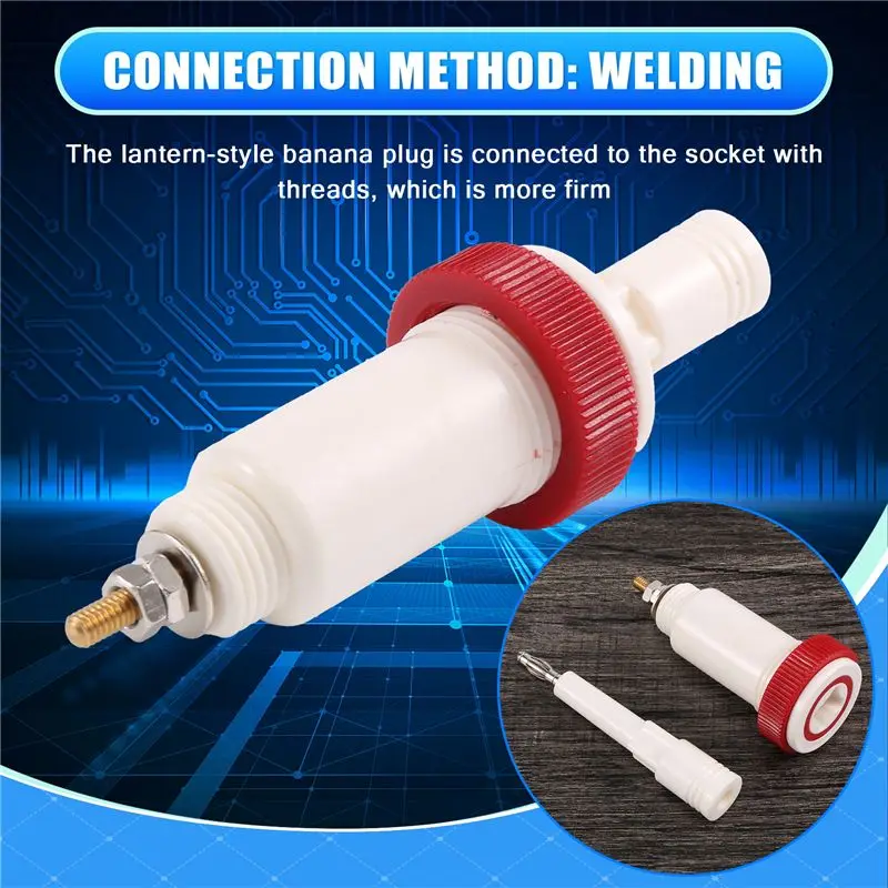 ABKN-2 Pairs Of 4 Mm Banana Cross Jack 10Kv -30Kv High Voltage Connector Plug And Socket Power Supply Test Instrument