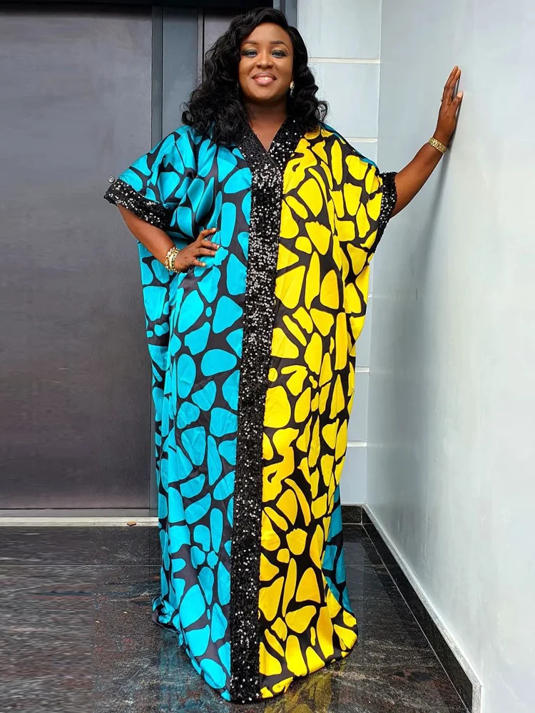 

African Clothes For Women Traditional Ankara Dashiki Print Plus Size Long Dress Party Evening Gowns Abayas Robe Africaine Femme