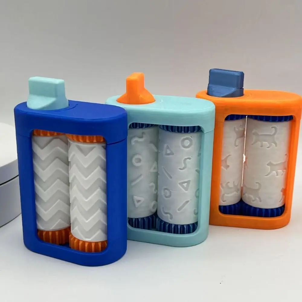 3D Printing Business Card Embosser Mini Size Plastic Material 3D Printing Embosser Adjustable Pressure Embossing Design