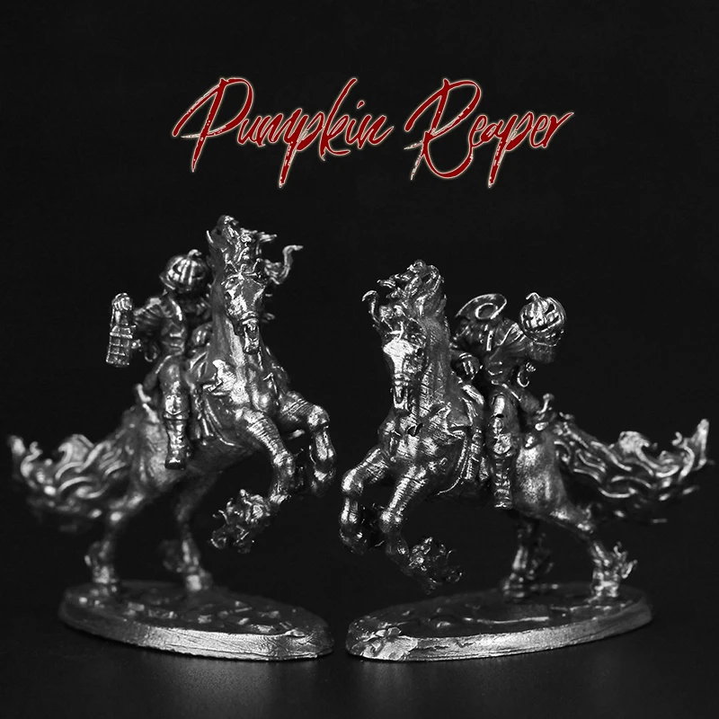 معدن الهالوين اليقطين ريبر الجندي نموذج عمل أرقام اللعب مجلس لعبة قطع مصغرة زخرفة الملحقات تمثال