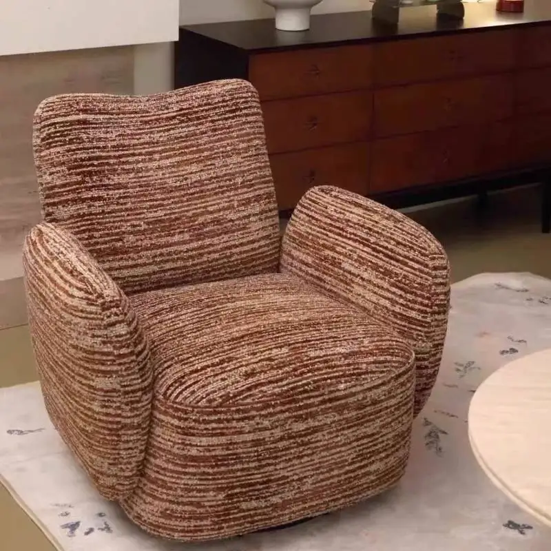 Sillas italianas de diseño para sala de estar, cómodas sillas marrones acogedoras para sala de estar, poltronas ergonómicas para el hogar