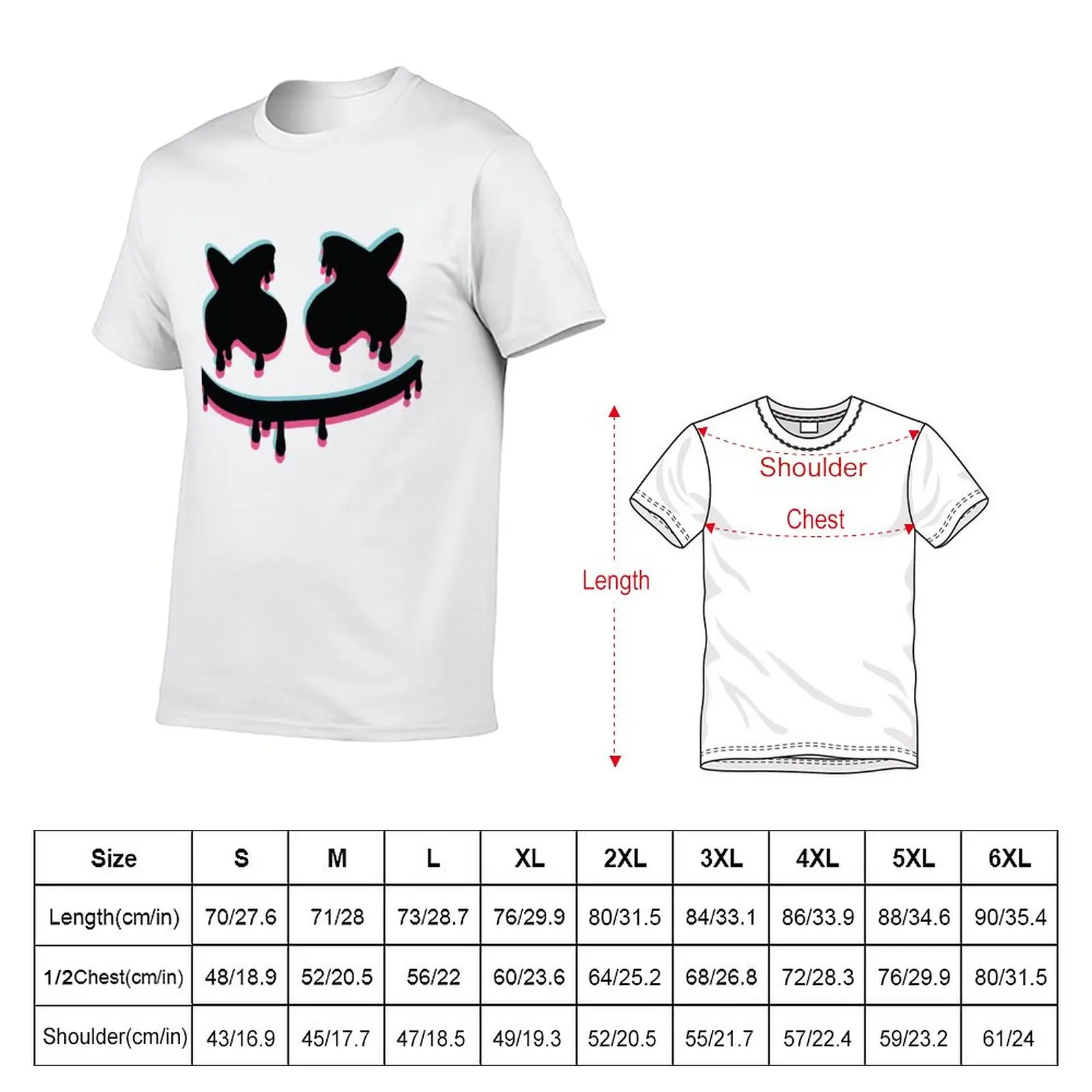 Marshmello ART T-Shirt black t shirts sweat shirts designer t shirt men