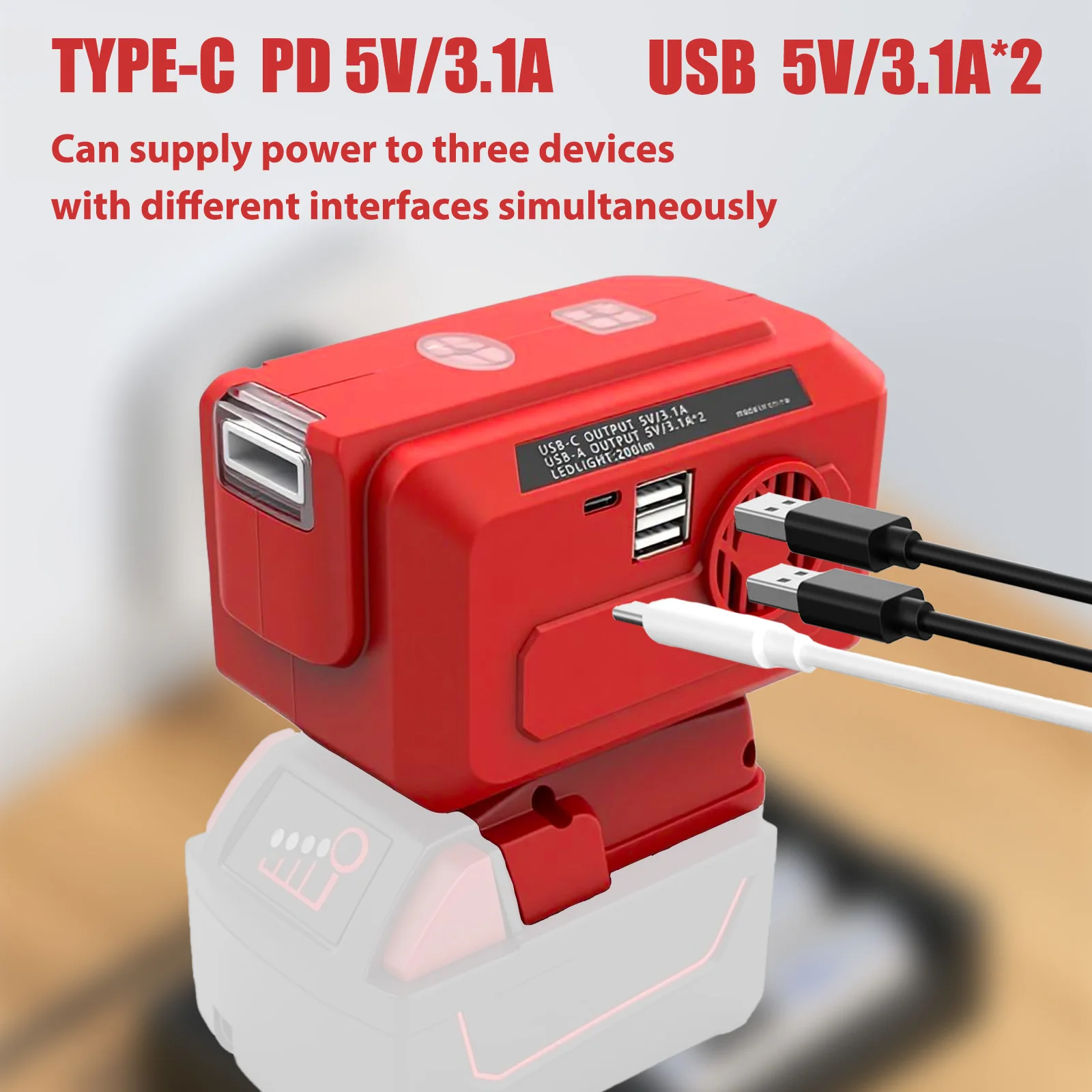 Portable Power Inverter 220W for Craftsman Batteries