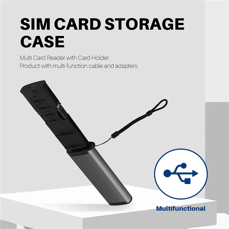 Hohe Qualität-13 In 1 USB Typ C OTG Adapter Multifunktions Daten Draht Stange SIM KIT TF Karte Speicher Reader Lagerung fall Halter