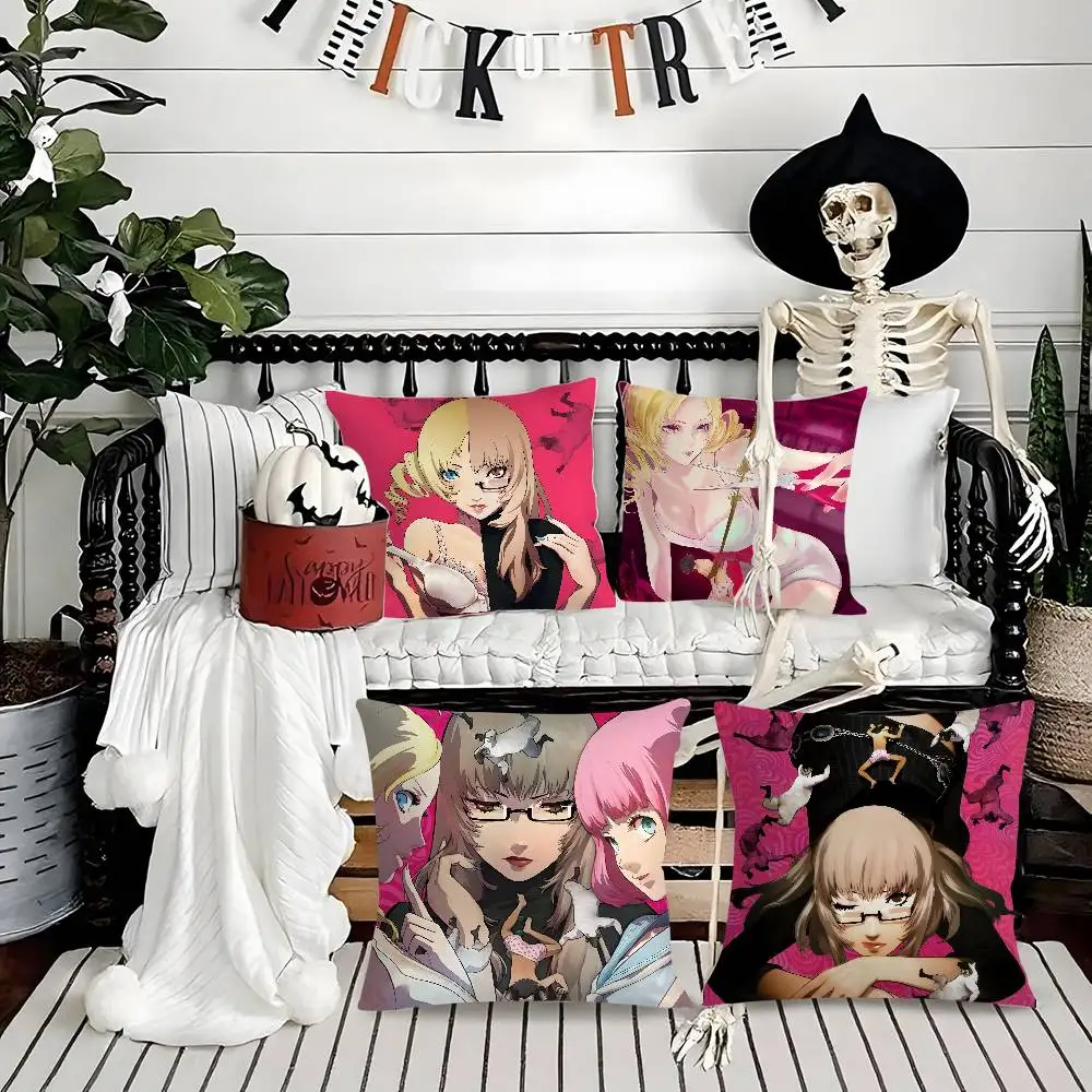 

Hot Game C-Catherine Full BodyS Pillow Case Soft Plush Fabric Double Sided Print Decorative Home Living Room Gift Cushion Cover