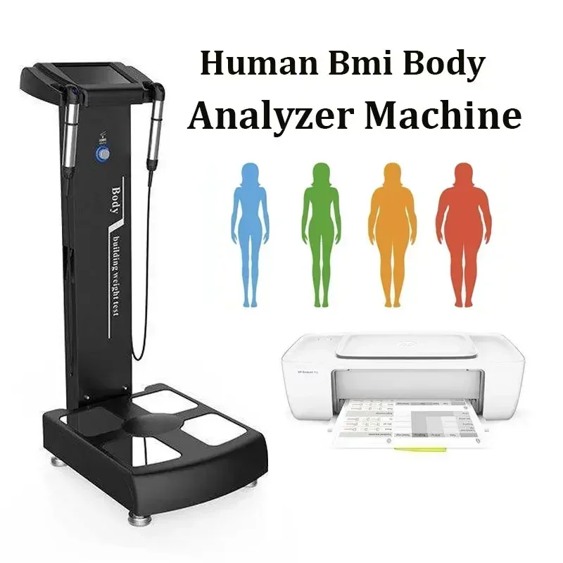 

Professional Body Composition Analysis Machine Bmi Body Analyzer Weight Test Fat Composition With HP Color Printer