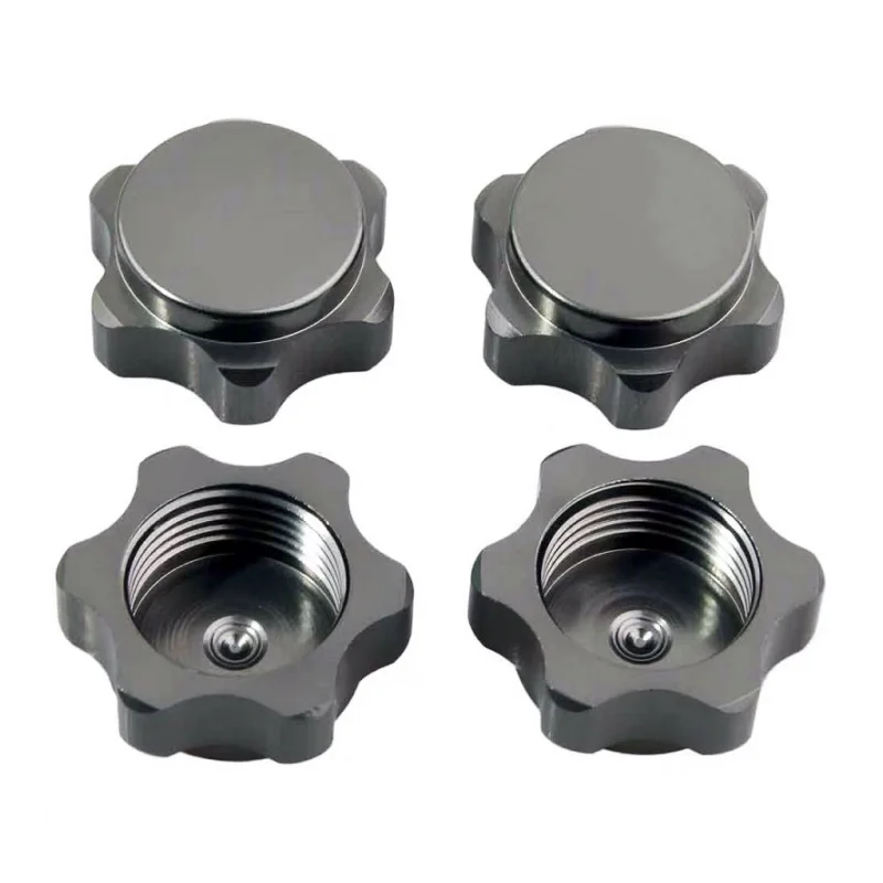 4PCS Wheel Hub Anti-Dust Cover 17mm Aluminium Hex Adapter Nut For 1/8 RC Model Car Truck HSP Axial HPI Traxxas Upgrade Parts