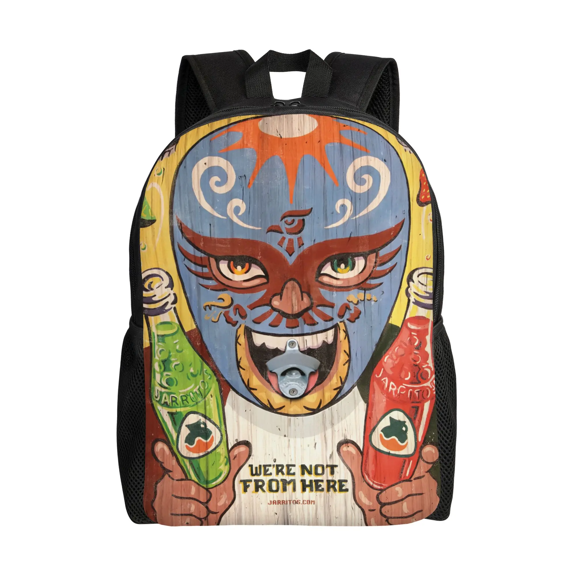 

jJarritos Luchador Bottle Opener Wrestling jJarritos Schoolbag Ladie Fashionable Large Capacity Laptop Bag Back To School Season