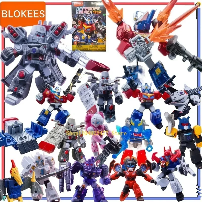 Blokees Transformers Defender 1-8 Version Building Block Assembly Action Figure Optimus Prime Megatron Toy Perfect Festival Gift