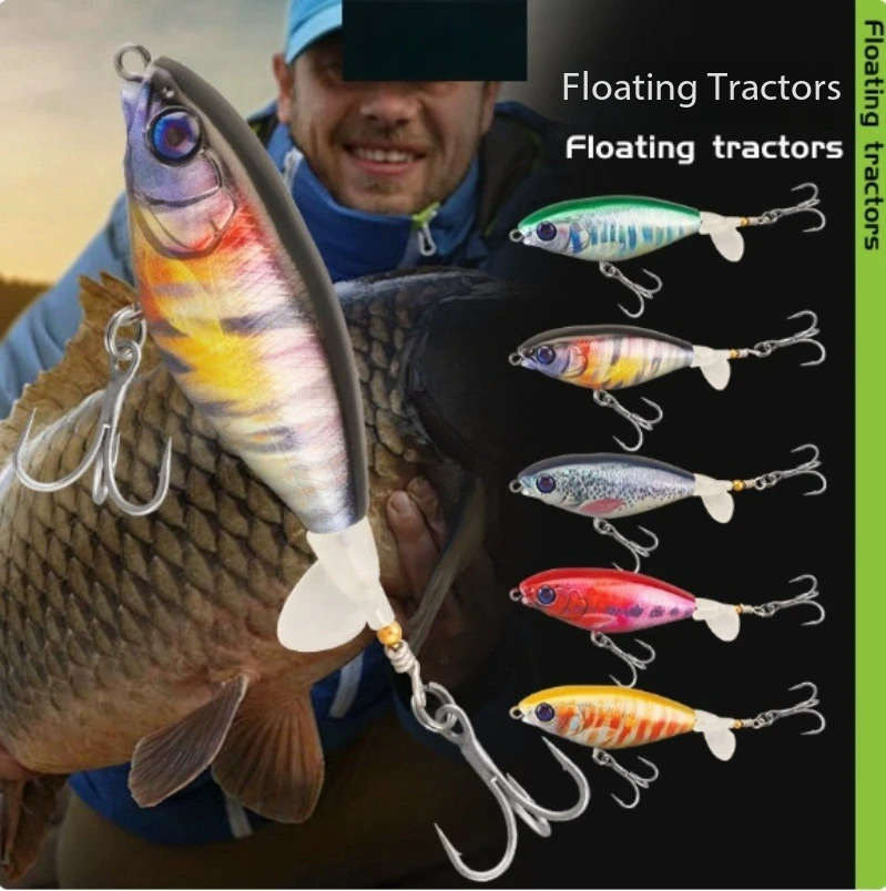 

3D Printed Floating Topwater Prop Lure Splash Surface Artificial Bait Freshwater For Bass Snakehead Fishing