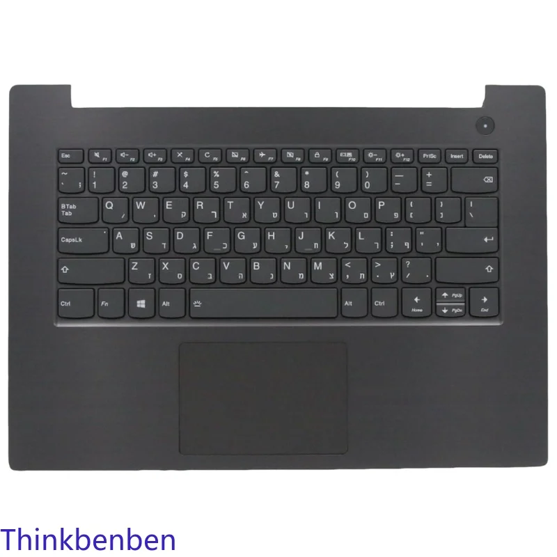 

HB Hebrew (IL Israel) Iron Gray Keyboard Upper Case Palmrest Shell Cover For Lenovo V330 14 14IKB 14ISK 14ARR 5CB0Q64292