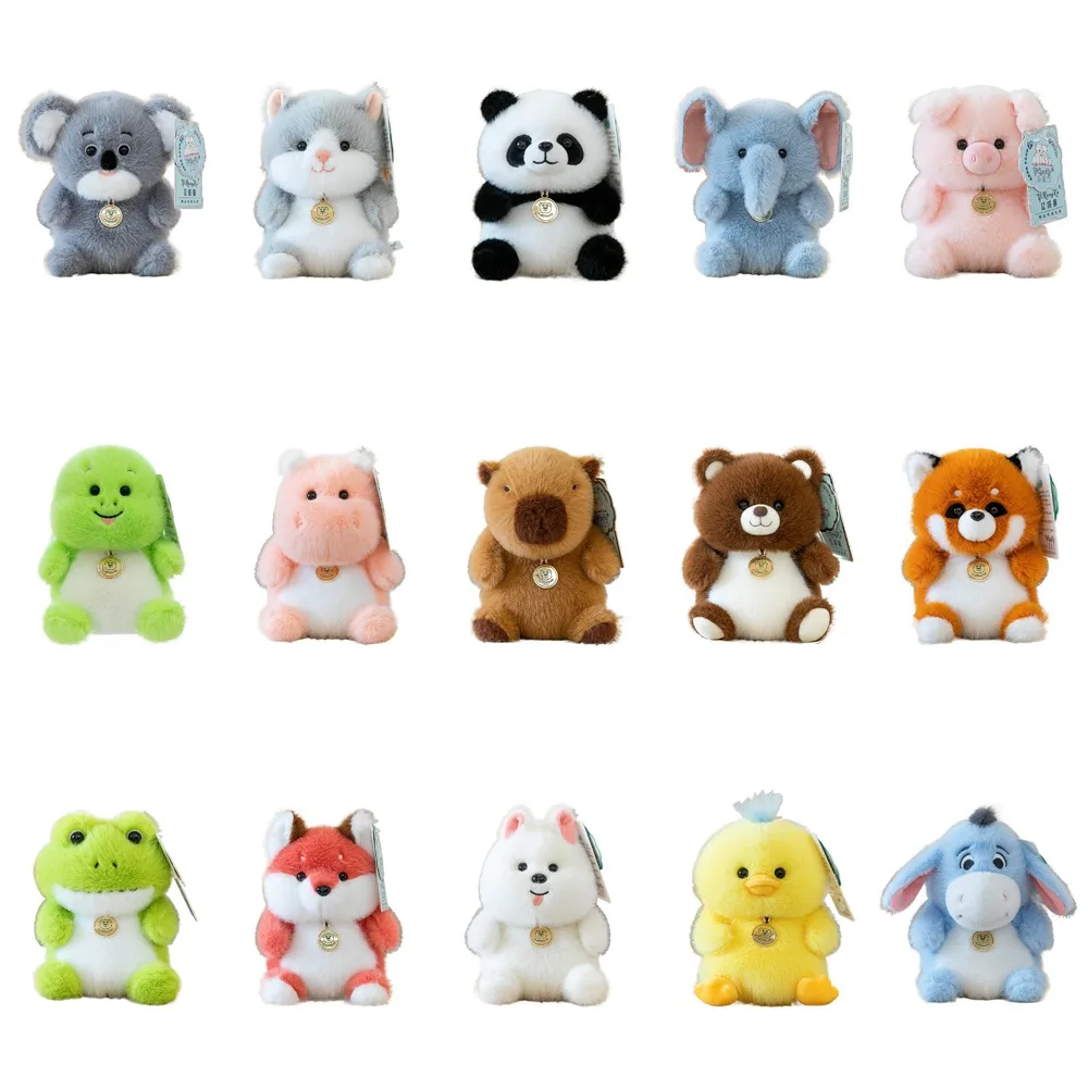 Schreibtisch Ornament Schildkröte sitzende Tiere Plüschtiere Katze Elefant Plüschpuppe Gefülltes Haustier Capybara Stofftier Kinderspielzeug