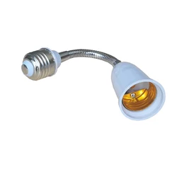 Extensor de Base de lámpara E27 a E27, convertidor de portalámparas de 180mm, E27-E27, adaptador de enchufe de lámpara ignífugo para bombilla