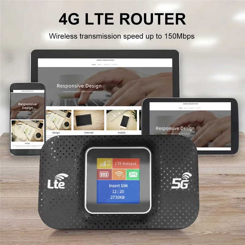 -WSFS 4G Lte Router Wireless Wifi Portable Modem Mini Outdoor Hotspot 150Mbps Repeater Wifi Hotspot