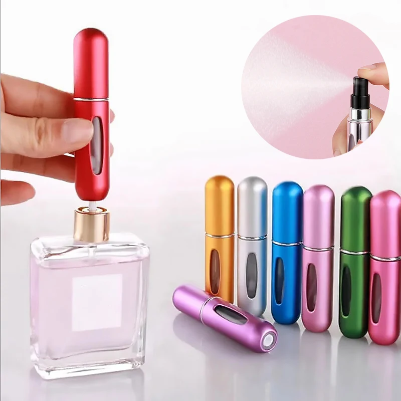 5ml Perfume Bottle Refillable Travel Bottles Essentials Spray Sprayer Fill Mini Parfume Refill Ladies Free Shipping Atomizers