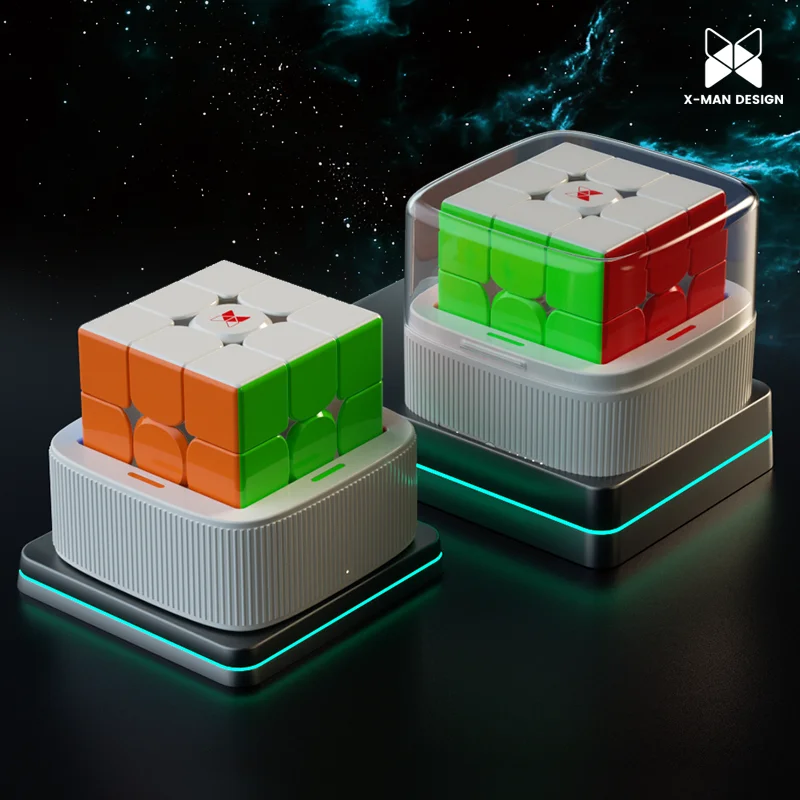 [JudyCube] Qiyi Tornado V4 AI Smart Cube UV Charging Box Version 3x3 Magnetic Magic Cube Fidget Toys Tornado AI 3x3 Cubo Magico