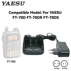 YAESU FT70D Caricabatteria rapido Radio bidirezionale SBR-24LI per FT-70D FT70DR FT70DR FT70DS FT70DS Walkie Talkie Accessorio di ricarica