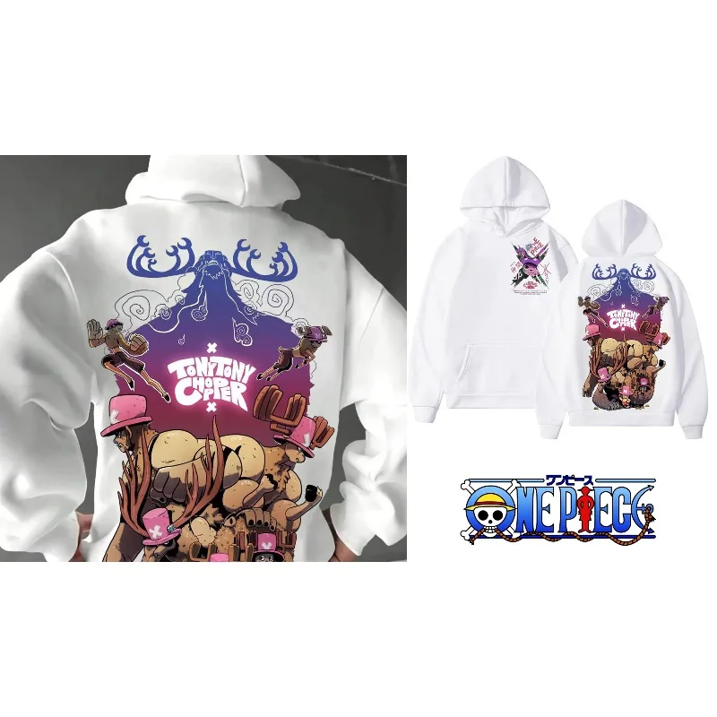 

Последняя цельная толстовка в стиле Харадзюку с рисунком чоппера, осенне-зимняя толстовка из чистого хлопка для пар, вечерние негабаритный топ с длинными рукавами