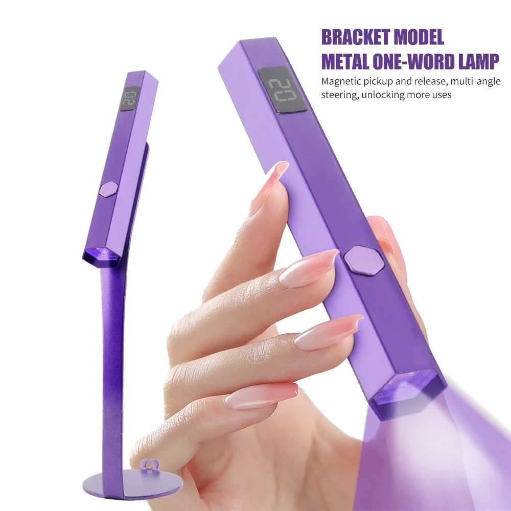 

Mini Handheld UV Led Lamp For Nails Portable Rechargeable Nail Dryer For Curing Gel Polish With Display Manicure Machine