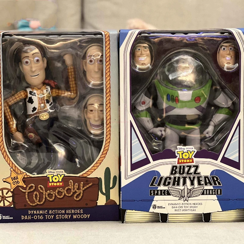 Disney Toy Story Woody Buzz Lightyear Movable Action Figure ตกแต่งชุดเด็กวันเกิดคริสต์มาสของขวัญ