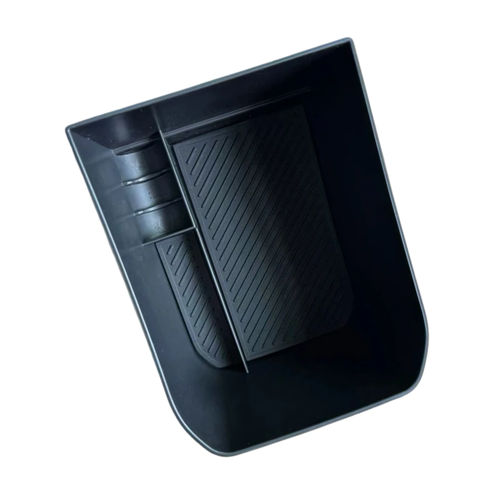 For Kia EV3 2024+ Upper Armrest Storage Box Organizer Tray Black ABS Car Interior Console Accessories