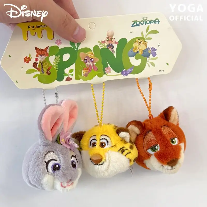 Kawaii Disney Zootopia Nick Wilde jouets en peluche sac à dos porte-clés dessin animé créatif Judy Hopps Benjamin garçon et fille cadeaux d'anniversaire