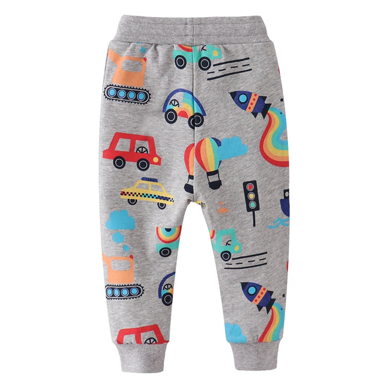 Little maven Cartoon Transportation Vehicles Trousers Children'Clothing Cotton Autumn Baby Boys Kids Clothes Sweatpants Pants