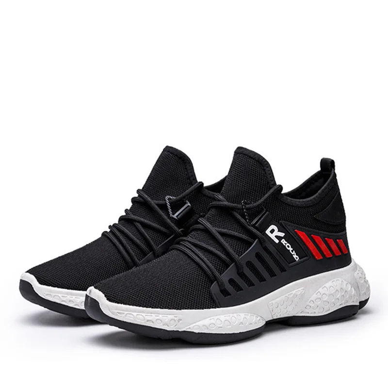 Men Vulcanize Shoes New Fashion Sneakers Men Casual Shoes Air Mesh Spring/Autumn Lace-up Solid Flat Light Shoes for Men Trend