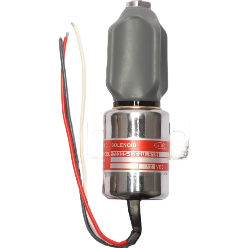 Excavator accessories 12V 24V 1753ES-12E6ULB1S1 Engine flameout switch off stop oil valve flameout solenoid valve iron