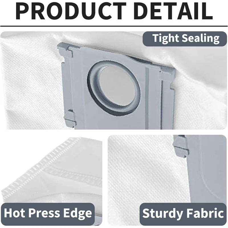 AT28-Vacuum Bags For Roborock Q5 Max+ /S8+ /S8 Pro Ultra /S7 Maxv Ultra /S7 Max Ultra Robot Vacuum Parts