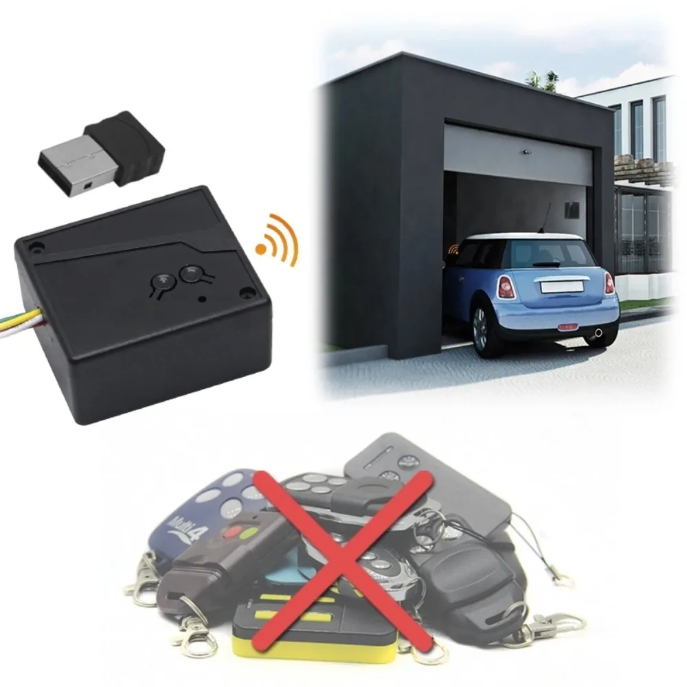 

Universal Garage Door Opening Receiver USB Sensor 2.4G Bluetooth 12 24V Remote Control Gate Receiver Car Wireless Transmitter