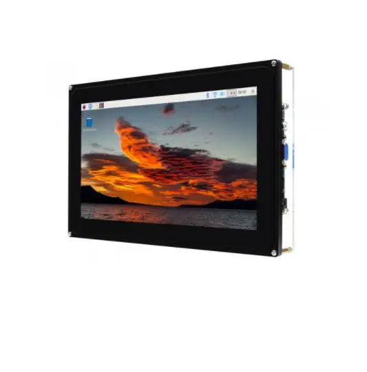10.1inch Capacitive Touch Screen LCD (F) with Case, 1024×600, HDMI, Various Systems & Devices Support