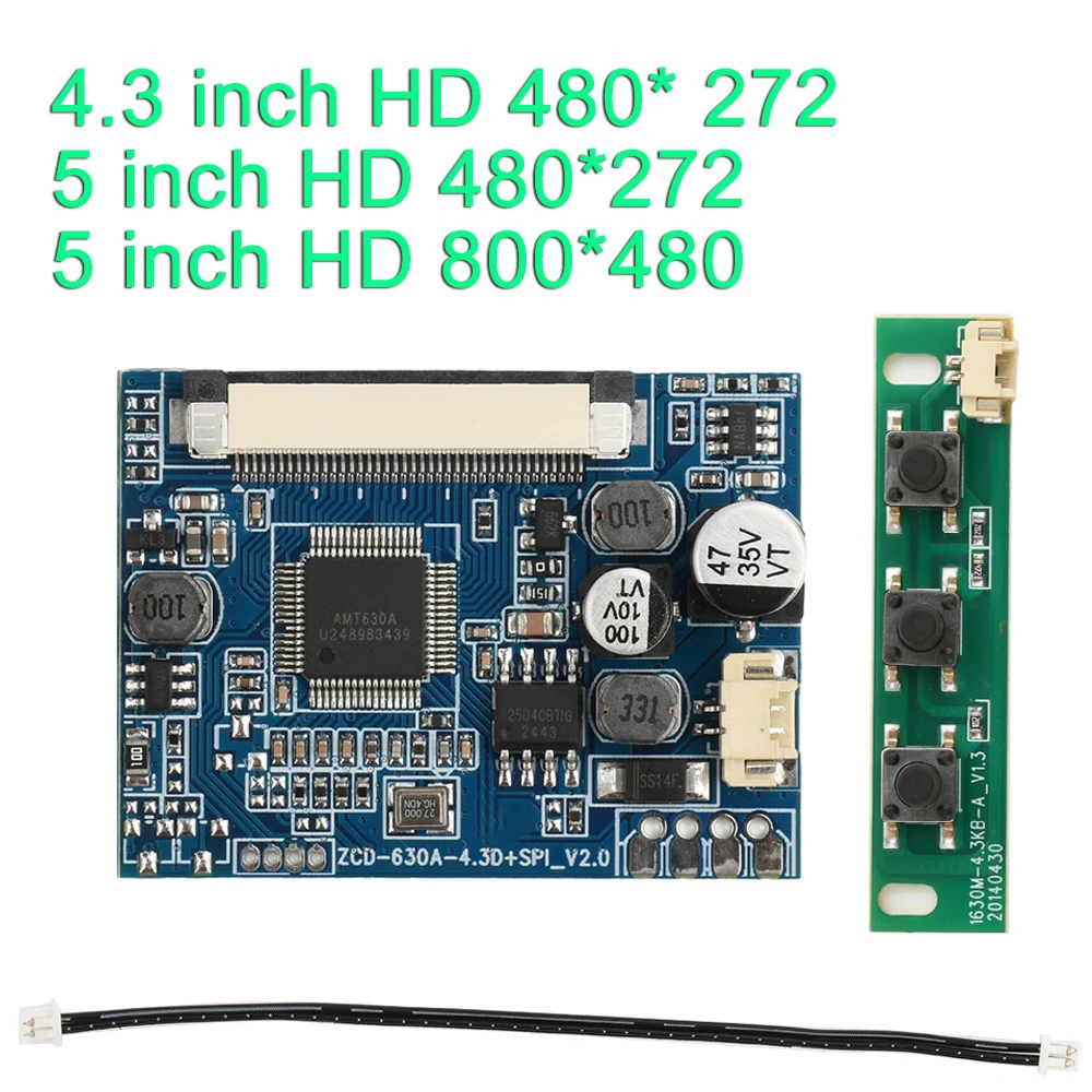 4.3/5-inch LCD Monitor Driver Board Module Kit Monitor Motherboard for Car Audio-visual Digital Photo Frame